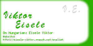 viktor eisele business card